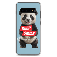 Keep Smile Blue Panda Samsung Case