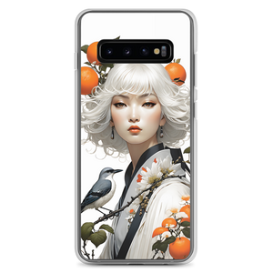 Oriental Lady with Orange and Bird Samsung Case