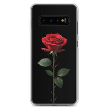 Red Rose on Black Samsung Case