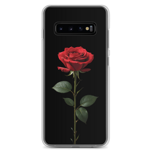 Red Rose on Black Samsung Case