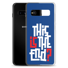 IS/THIS IS THE END? Navy Blue Reverse Samsung Phone Case