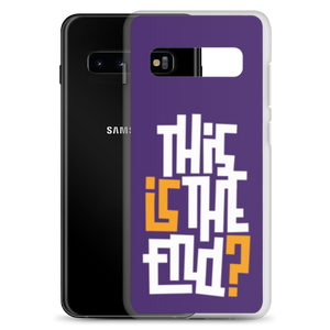 IS/THIS IS THE END? Purple Yellow Reverse Samsung Phone Case