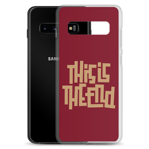 THIS IS THE END? Burgundy Samsung Phone Case