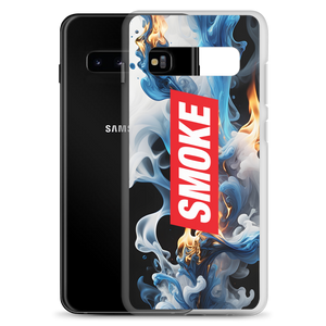 Blue Smoke Fire Samsung Case