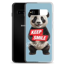 Keep Smile Blue Panda Samsung Case