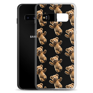 Happy Teddy Bear Pattern Samsung Case