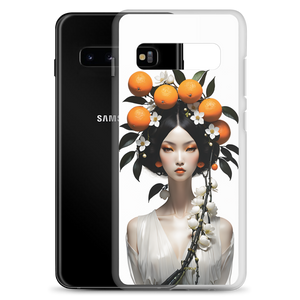 Beauty Lady with Orange Fruits Samsung Case