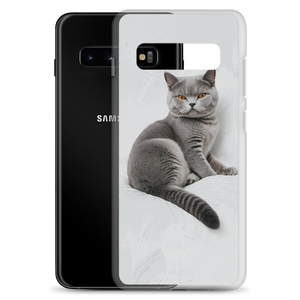 Relaxing British Shorthair Cat Samsung Case