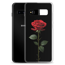 Red Rose on Black Samsung Case