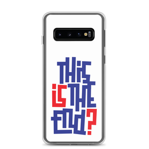 IS/THIS IS THE END? Navy Red Samsung Phone Case