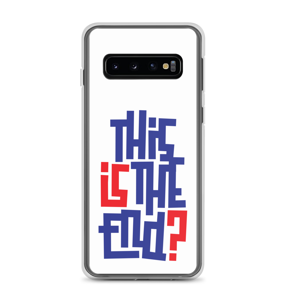 IS/THIS IS THE END? Navy Red Samsung Phone Case