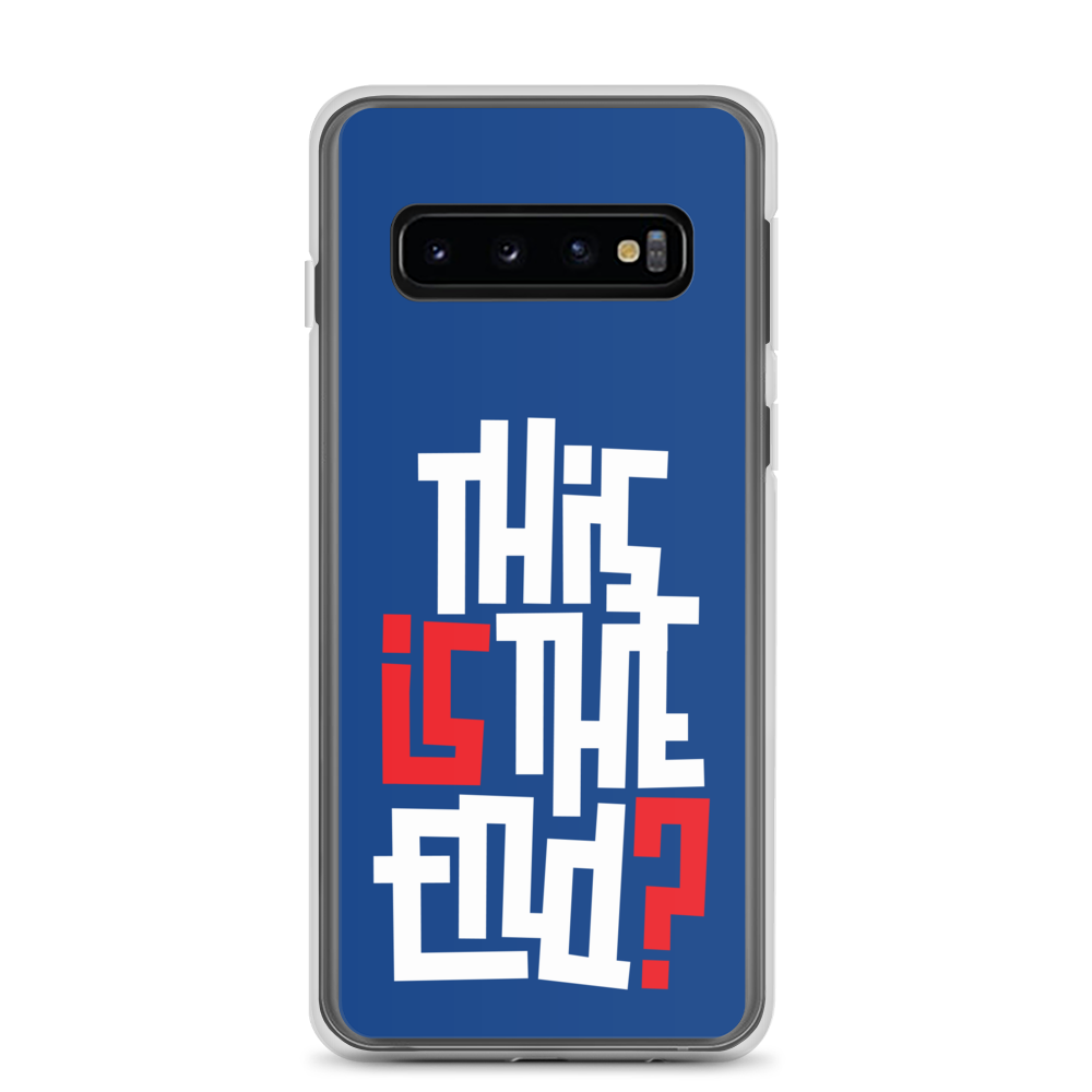 IS/THIS IS THE END? Navy Blue Reverse Samsung Phone Case