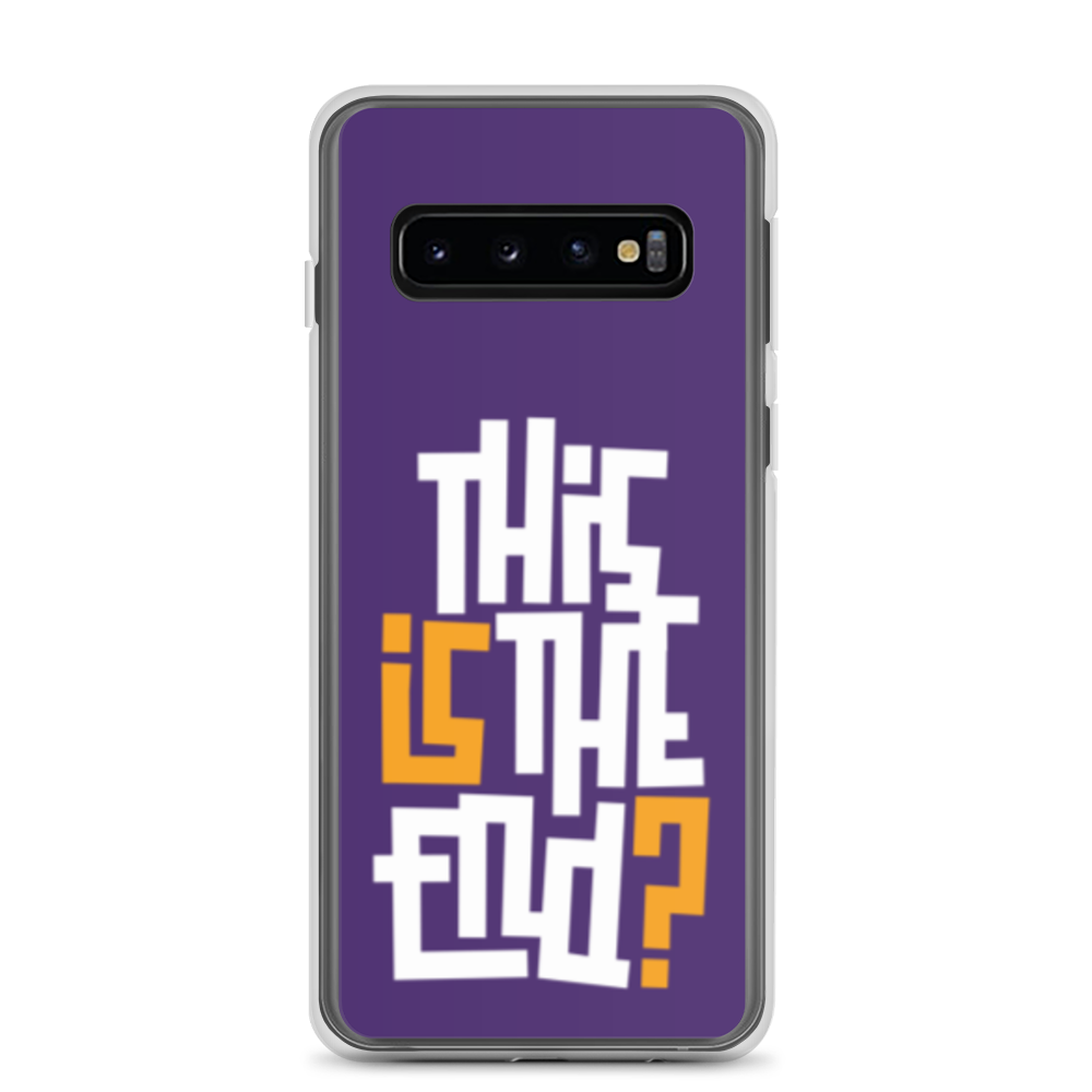 IS/THIS IS THE END? Purple Yellow Reverse Samsung Phone Case