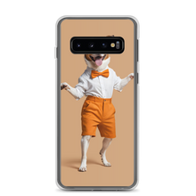 Happy Dancing Dog Beige Samsung Case