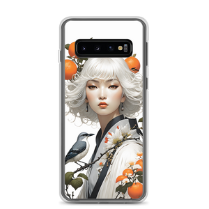 Oriental Lady with Orange and Bird Samsung Case