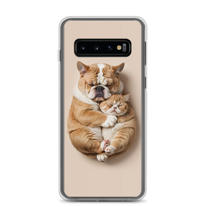 Cute Baby Cat and Dog Sleep Samsung Case