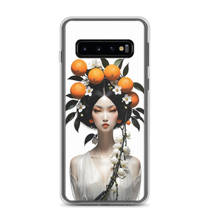 Beauty Lady with Orange Fruits Samsung Case