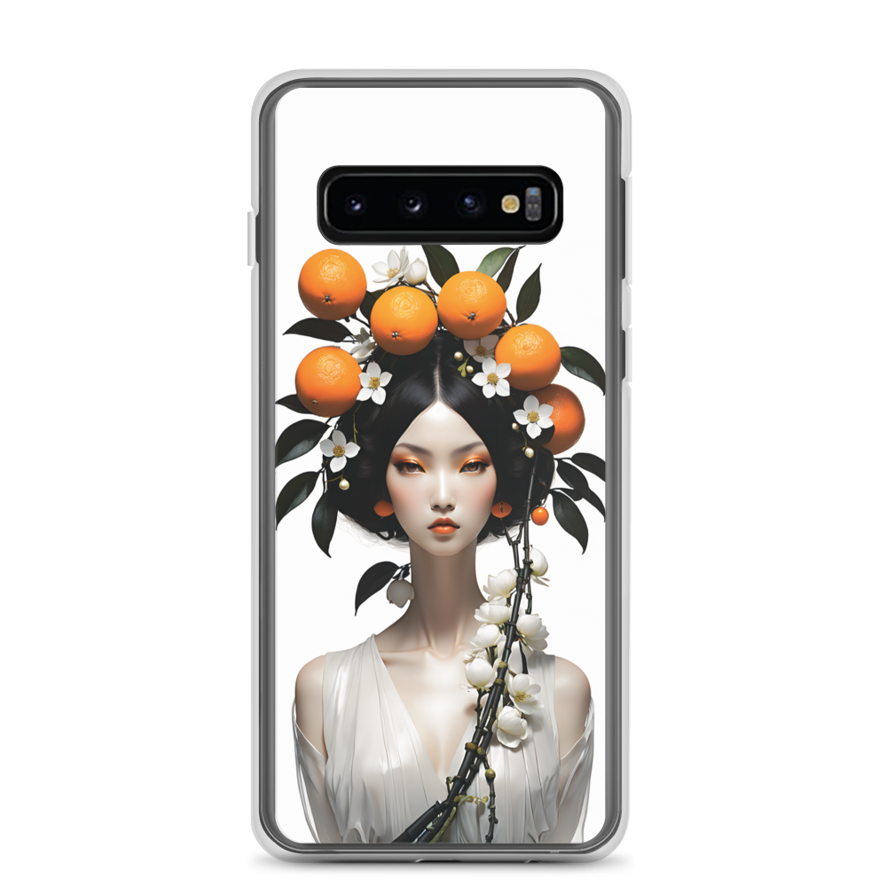 Beauty Lady with Orange Fruits Samsung Case