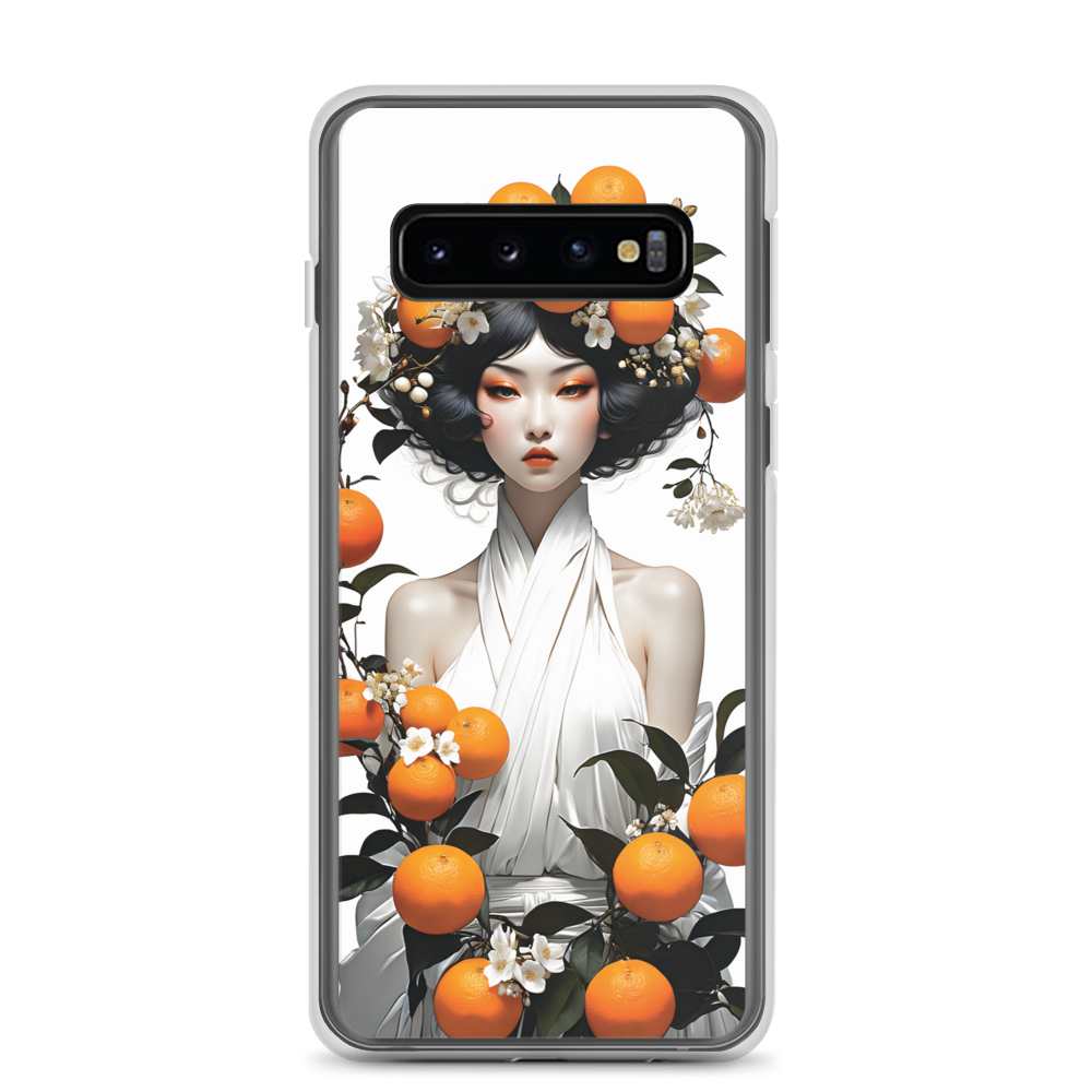 Oriental Lady with Orange Fruits Samsung Case