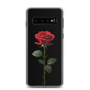 Red Rose on Black Samsung Case