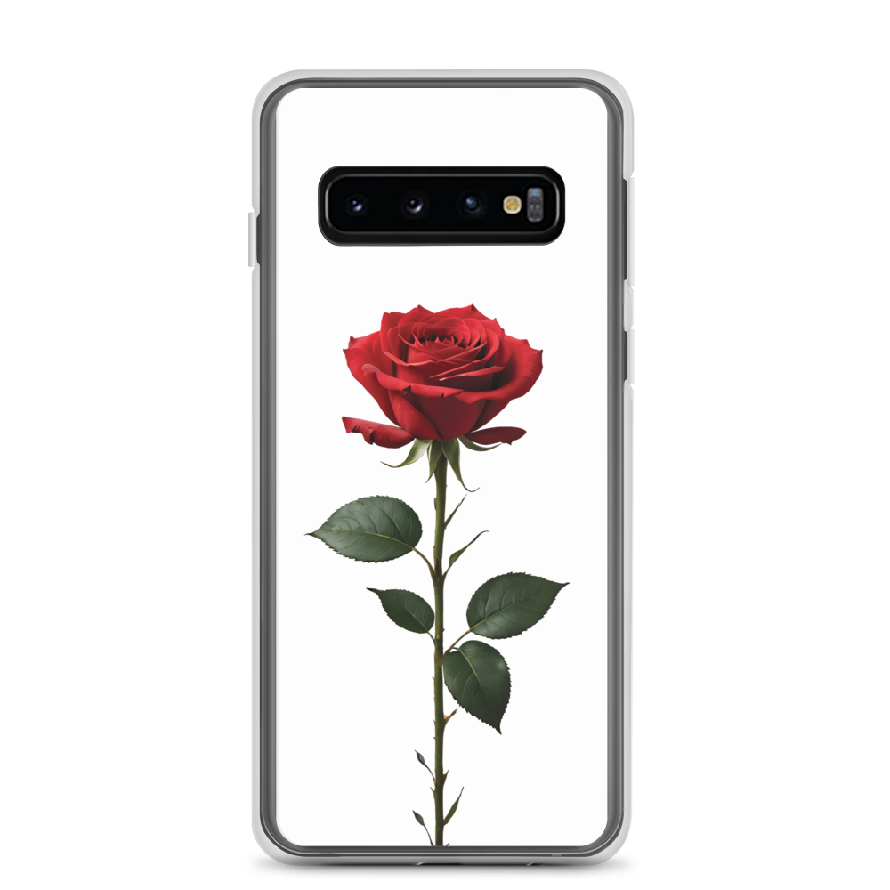 Red Rose on White Samsung Case