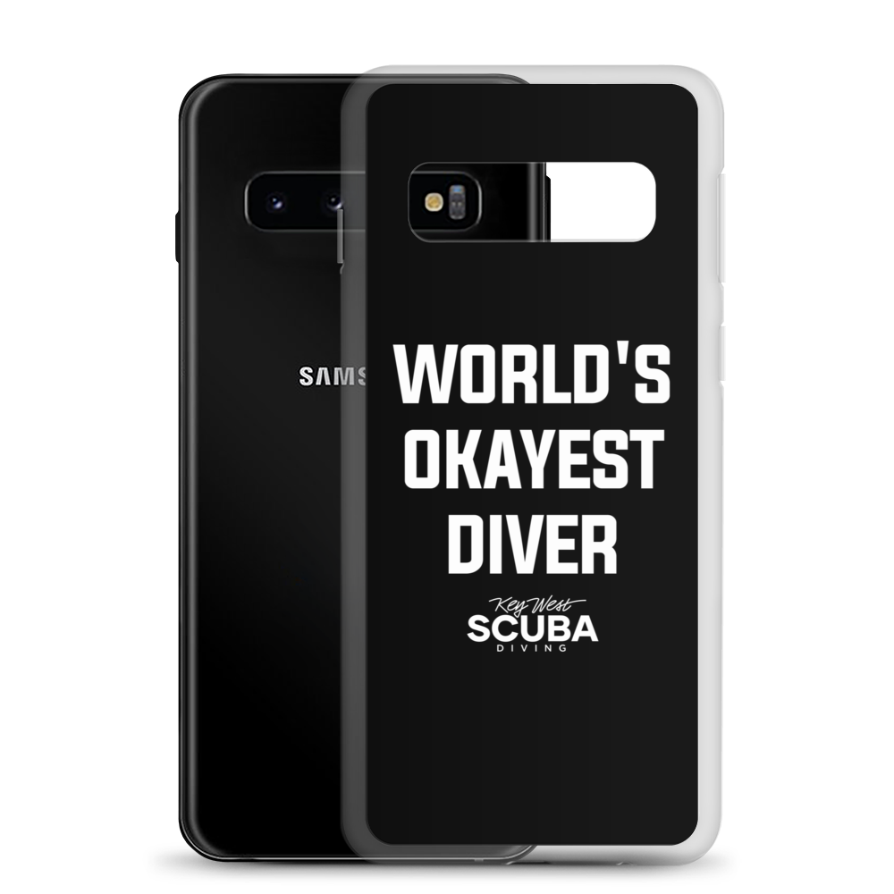 World's Okayest Diver Clear Case for Samsung®