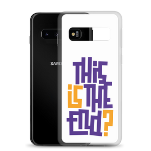 IS/THIS IS THE END? Purple Yellow Samsung Phone Case