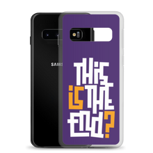 IS/THIS IS THE END? Purple Yellow Reverse Samsung Phone Case