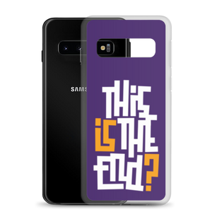 IS/THIS IS THE END? Purple Yellow Reverse Samsung Phone Case