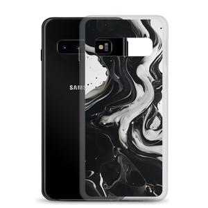 Black and White Fluid Samsung® Phone Case