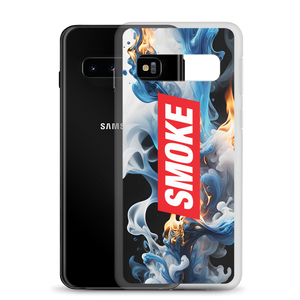 Blue Smoke Fire Samsung Case