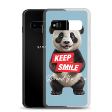 Keep Smile Blue Panda Samsung Case