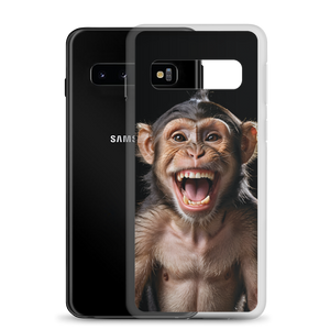 Happy Monkey Black Samsung Case