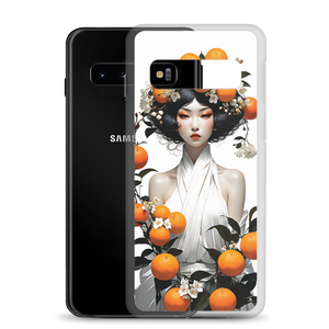 Oriental Lady with Orange Fruits Samsung Case