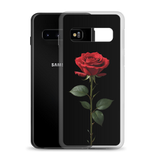 Red Rose on Black Samsung Case