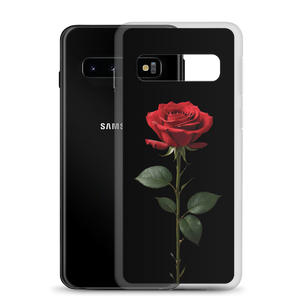 Red Rose on Black Samsung Case