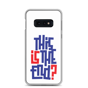 IS/THIS IS THE END? Navy Red Samsung Phone Case