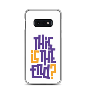 IS/THIS IS THE END? Purple Yellow Samsung Phone Case