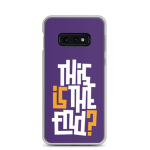 IS/THIS IS THE END? Purple Yellow Reverse Samsung Phone Case