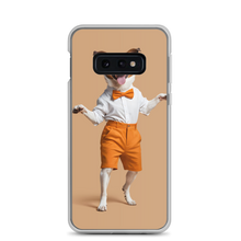 Happy Dancing Dog Beige Samsung Case