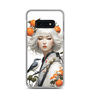 Oriental Lady with Orange and Bird Samsung Case