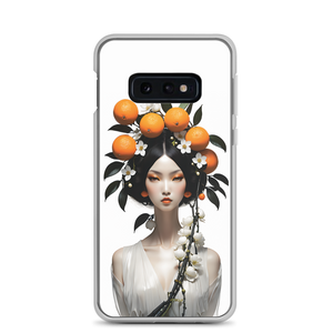 Beauty Lady with Orange Fruits Samsung Case