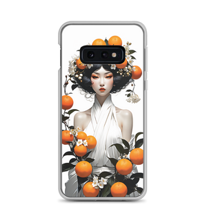 Oriental Lady with Orange Fruits Samsung Case