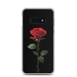 Red Rose on Black Samsung Case