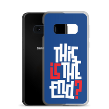 IS/THIS IS THE END? Navy Blue Reverse Samsung Phone Case