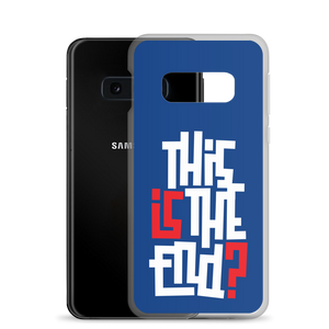 IS/THIS IS THE END? Navy Blue Reverse Samsung Phone Case