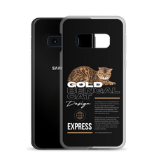 Gold Bengal Cat Samsung Case