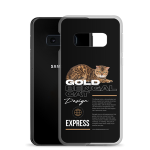 Gold Bengal Cat Samsung Case