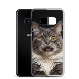 Shocked Cat Face Samsung Case