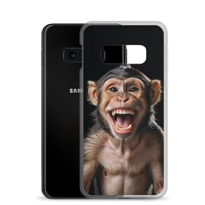 Happy Monkey Black Samsung Case